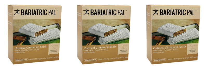 BariatricPal 10g Protein Snack Bars - Oatmeal Cinnamon Raisin