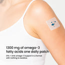 Omega 3 Patches with 1,300 mg of algae-sourced omega-3s, including EPA and DHA. 