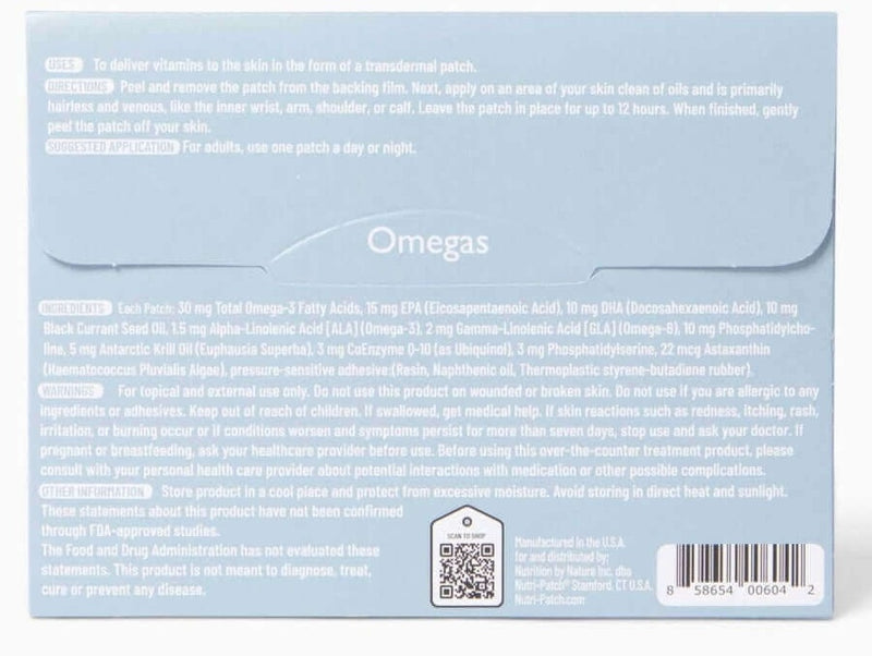 NutriPatch Omega Topical Patch