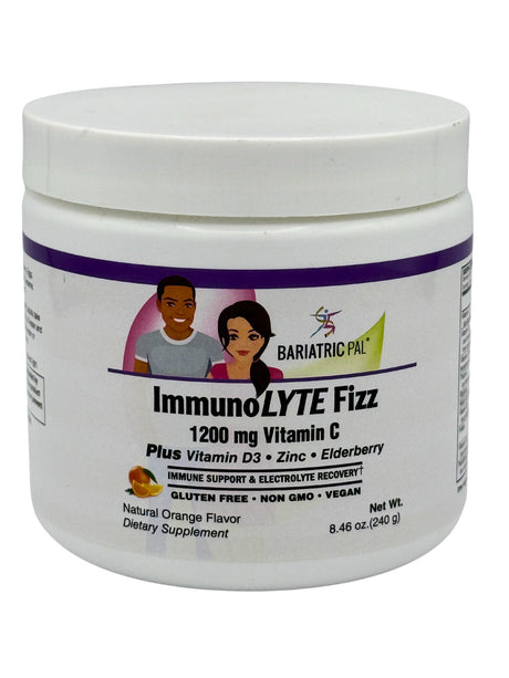 ImmunoLYTE Fizz de BariatricPal con 1200mg de Vitamina C más D3, Zinc y Saúco - ¡Apoyo Inmunológico y Recuperación de Electrolitos! - Naranja