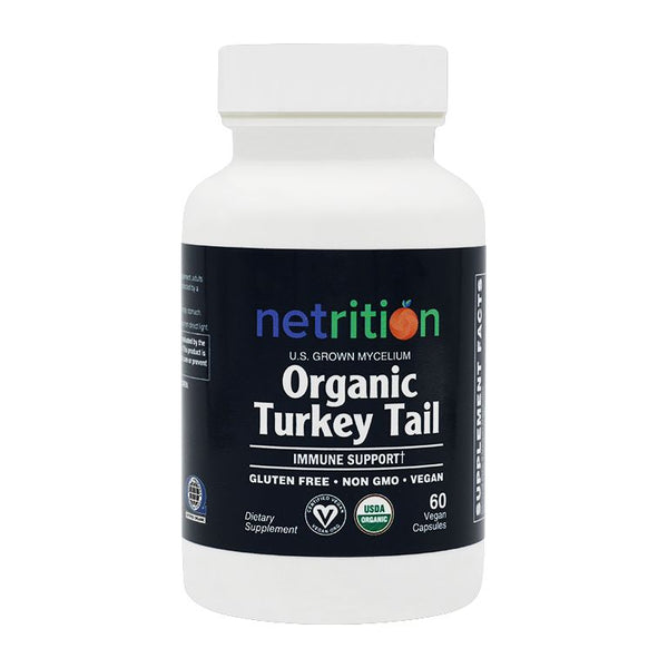 Organic Turkey Tail Mushroom Capsule by Netrition - Unearth Immunity, Naturally