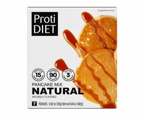 Proti Diet Mezcla para Tortitas de Proteínas, Natural, 7 Sobres - Paquete de 1 unidad