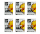 Six boxes of ProtiDIET Peach Mango concentrated drink are arranged in two rows, each featuring a bowl of peach and mango slices, with nutritional information highlighted on the packaging.