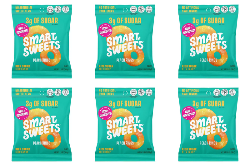 Smart Sweets Peach Rings 50g (1.8 oz)