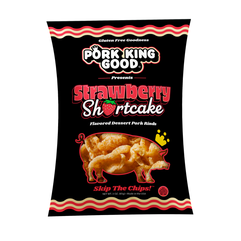 Pork King Good Flavored Dessert Pork Rinds, 3 oz