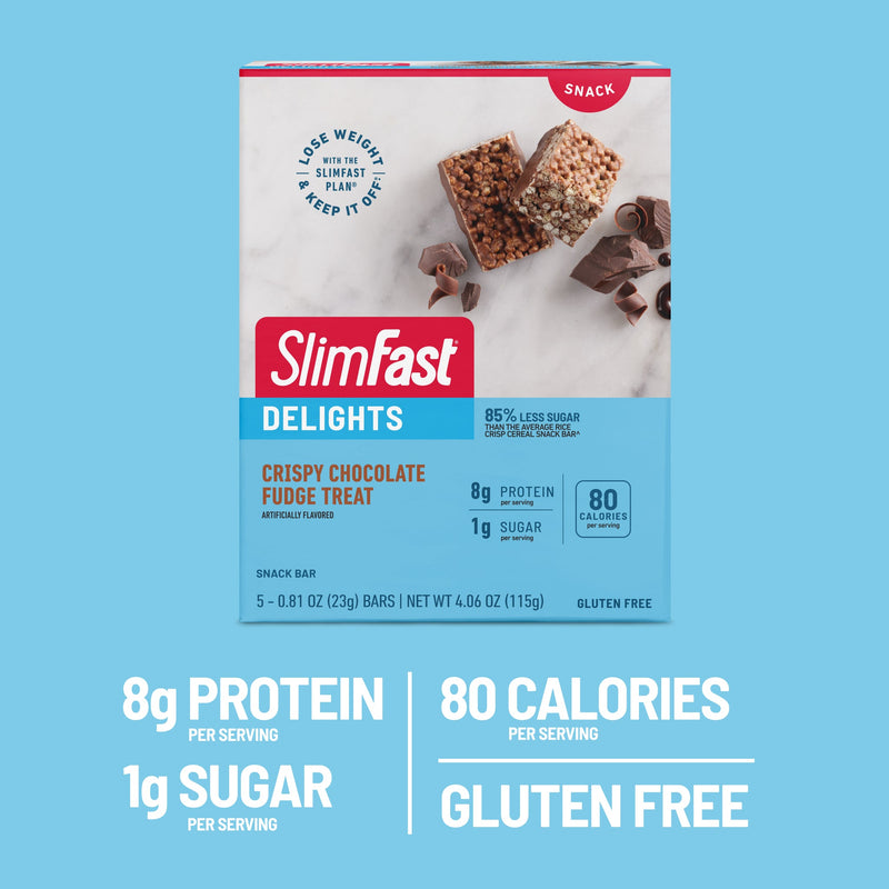 SlimFast Delights Crisp Bars, 5 bar box