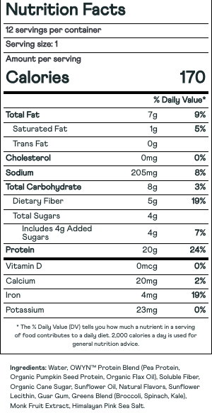 OWYN Plant-Based Protein Shake 20g