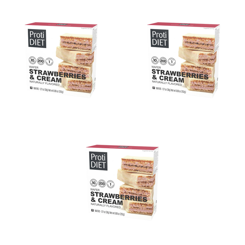 Proti Diet 10g Protein Wafer Bars - Strawberries & Cream
