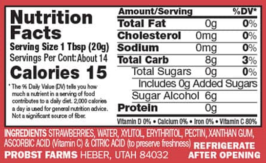 Nature's Hollow HealthSmart Sugar Free Jam