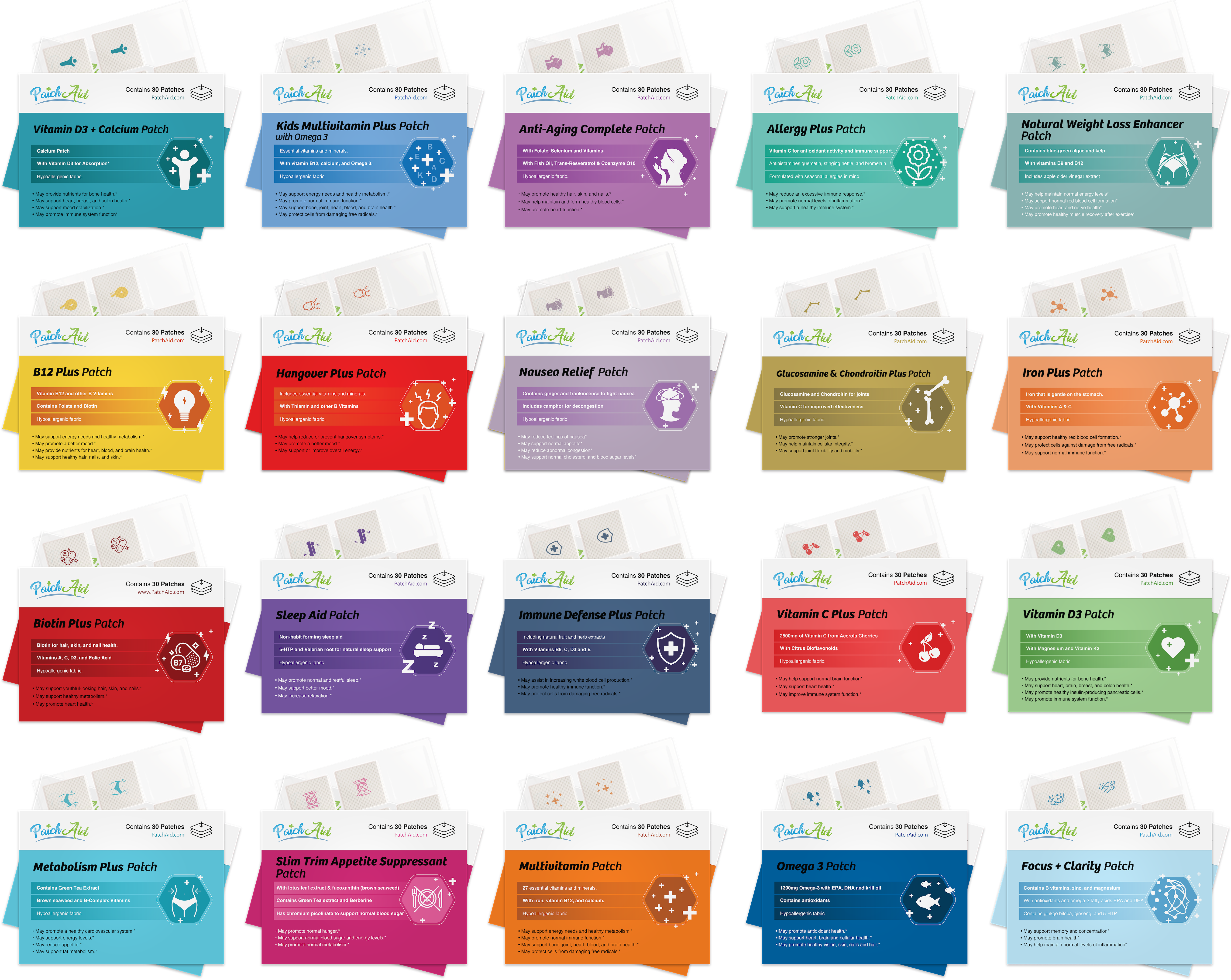 Super Mega Vitamin Patch Pack by Patchaid