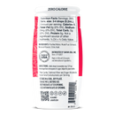 A bottle of zero-calorie sweetener featuring nutrition facts, ingredients, and usage directions, prominently displaying "ZERO CALORIE" on the front label.