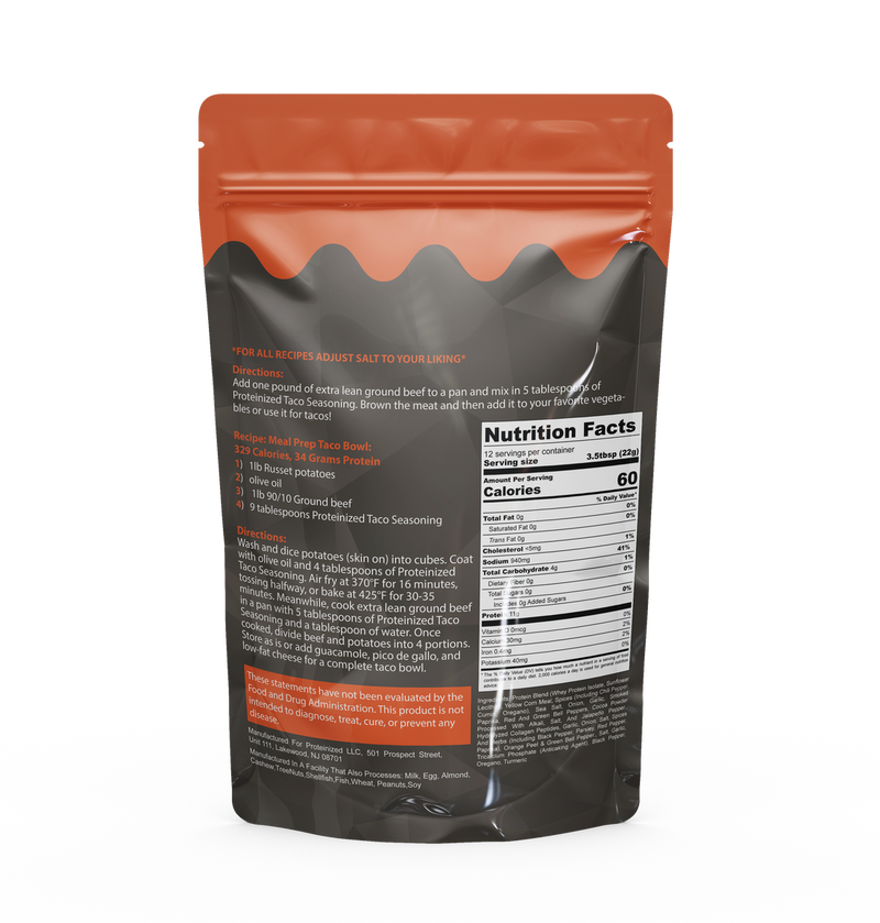 Proteinized Protein Seasoning - 132g Protein per Bag