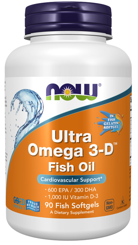NOW Ultra Oméga 3-D - 90 gélules molles