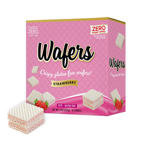 ChocZero Gaufrettes, 227 g - Strawberry