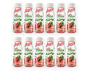A grid of twelve bottles of Inspire Protein Shots, featuring a watermelon flavor, each labeled with "30g Protein + Collagen" and "Power Pro Shots" in bright colors.