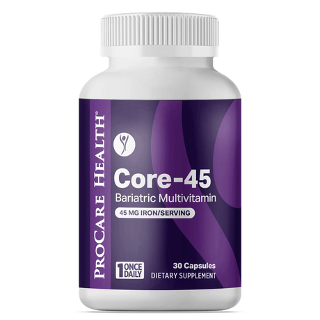 Multivitamine bariatrique ProCare Health Once Daily Core-45, 45 mg de fer - Approvisionnement de 30 jours
