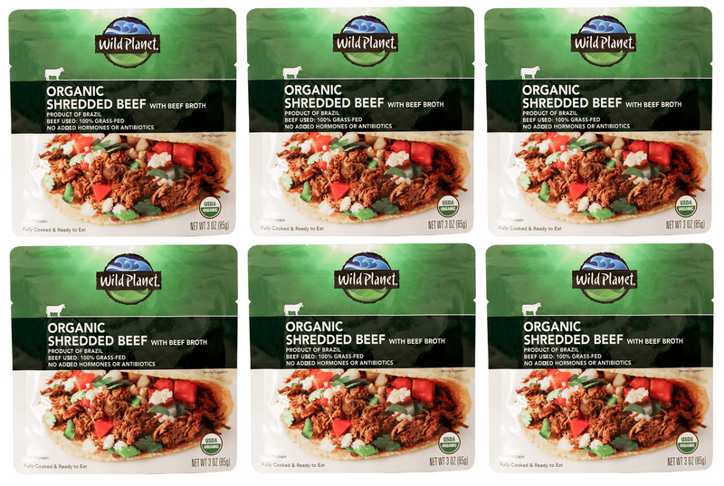 Wild Planet Organic Shredded Beef with Beef Broth