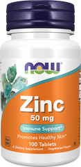 NOW Zinc 50mg 100 Tablets
