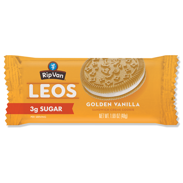 Rip Van Leos Low Sugar Sandwich Creme Cookies 