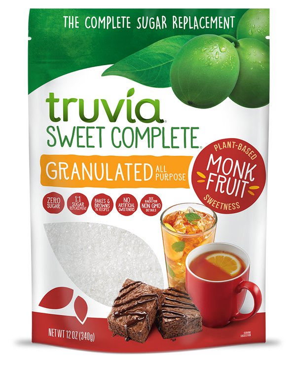 Truvia Sweet Complete Granulated All-Purpose Monk Fruit Sweetener 12 oz (340g) 
