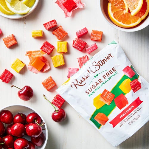 Russell Stover Sugar Free Fruit Chews 7.5 oz. bag