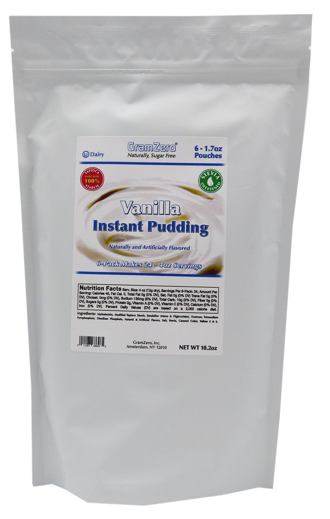 GramZero Stevia Sweetened Sugar Free Pudding Mix by GramZero