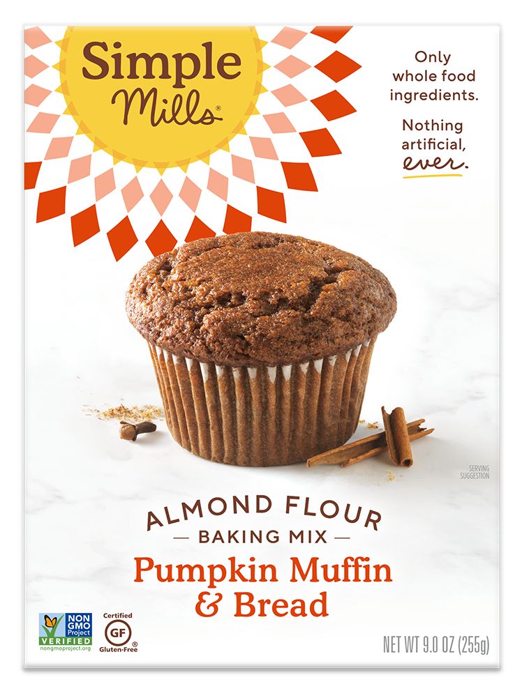 Simple Mills Pumpkin Muffin & Bread Almond Flour Mix 9 oz 