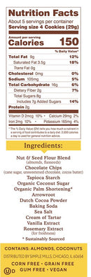 Simple Mills Crunchy Cookies, 5.5oz.