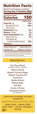 Simple Mills Crunchy Cookies, 5.5oz.