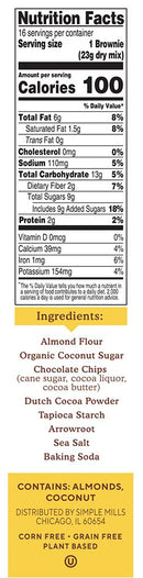 Simple Mills Brownie Almond Flour Mix 12.9 oz 