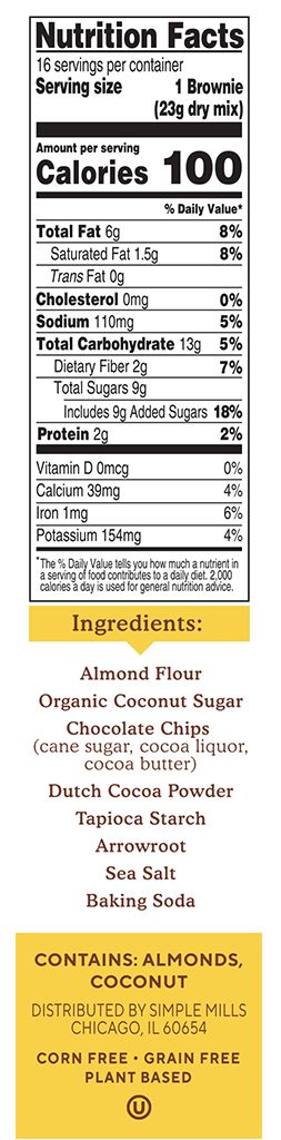 Simple Mills Brownie Almond Flour Mix oz by Simple Mills