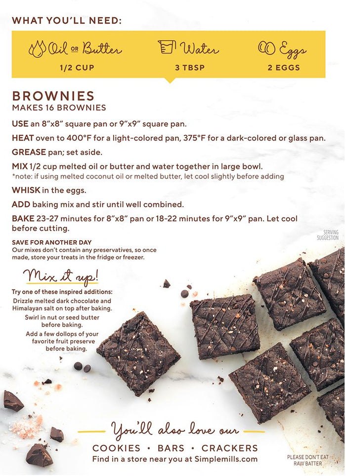 Simple Mills Brownie Almond Flour Mix oz by Simple Mills