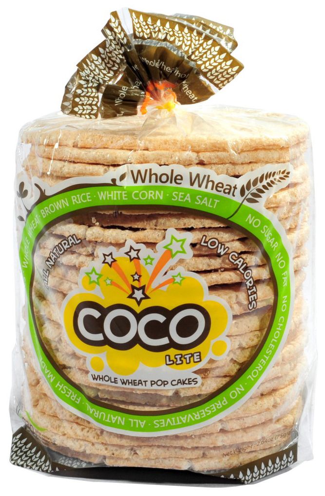 Coco Foods Coco Lite Whole Wheat Pop Cakes 2.64 oz 
