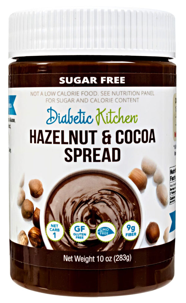Diabetic Kitchen Sugar Free Hazelnut & Cocoa Spread 10 oz 