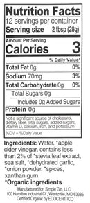 Simple Girl Sugar Free Dressing & Marinade