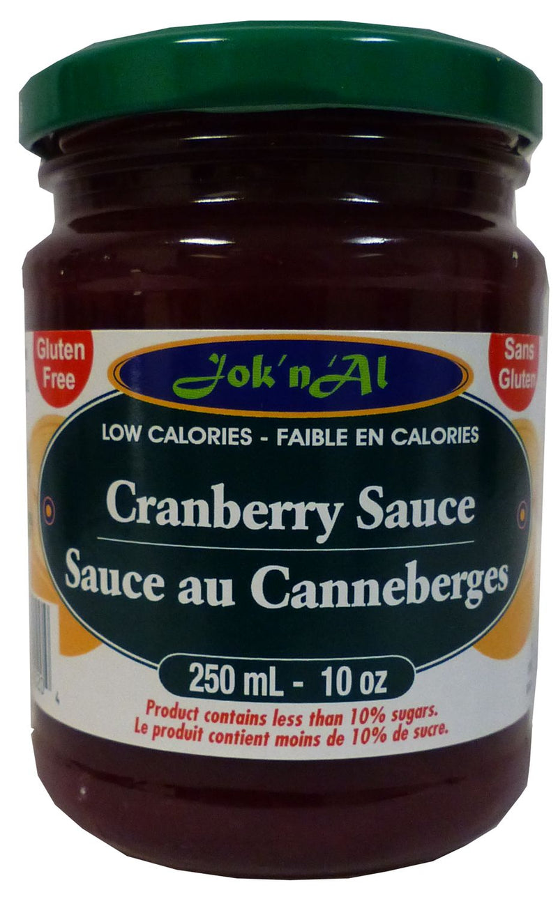 Jok n Al Low Calorie Cranberry Sauce 10 oz. 