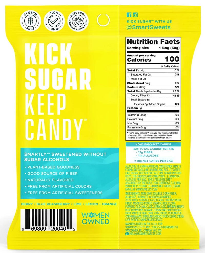 Smart Sweets Sour Blast Buddies 50g (1.8 oz) 