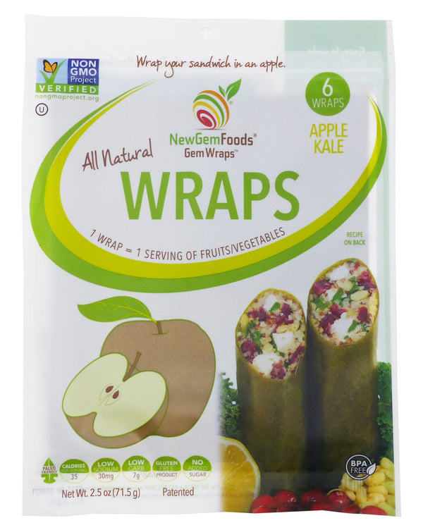 #Flavor_Apple Kale #Size_One Pack (6 Wraps)