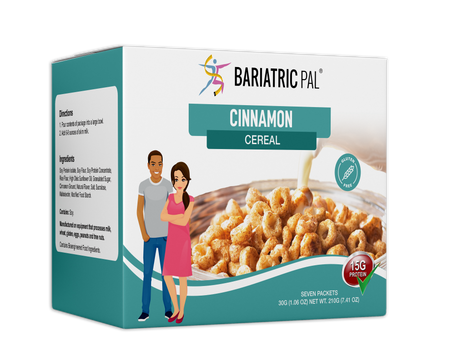 Cereal proteico BariatricPal - Canela con un toque de vainilla / Una caja