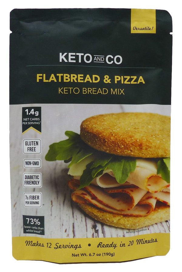 Keto and Co Flatbread & Pizza Keto Bread Mix 6.7 oz 