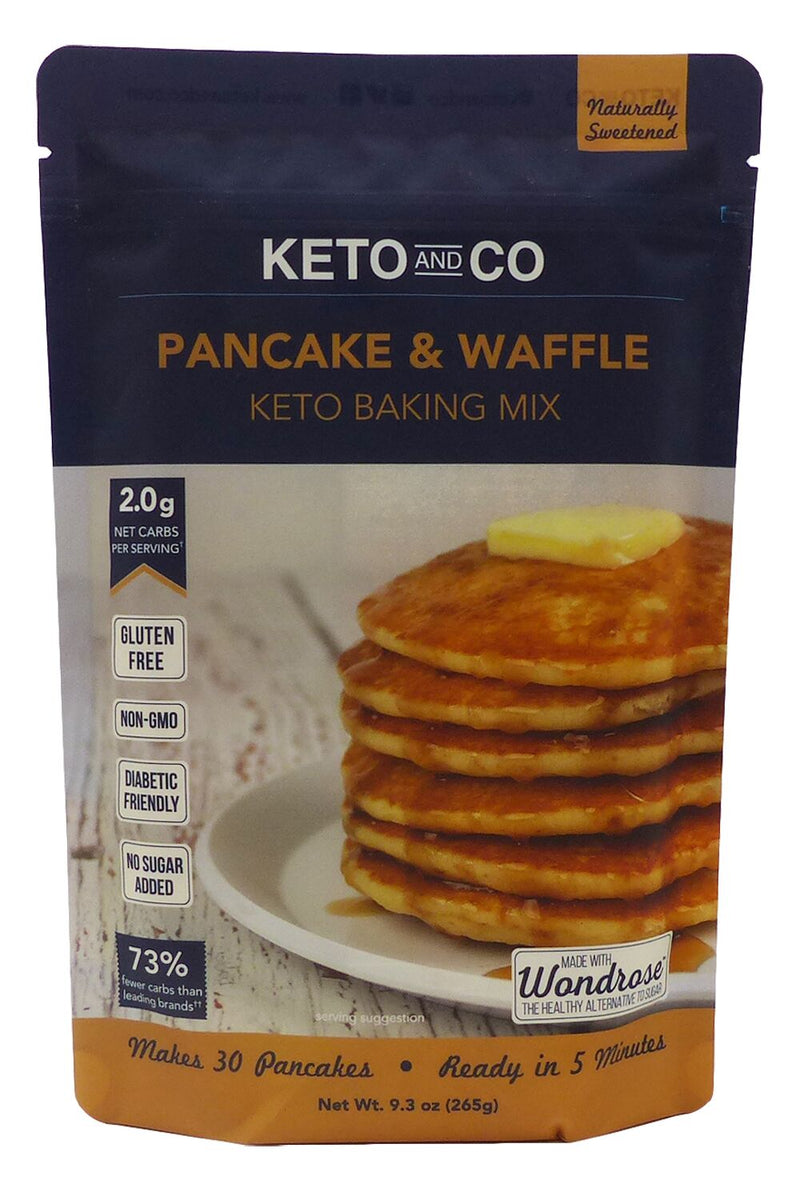 Keto and Co Pancake & Waffle Keto Baking Mix 9.3 oz 