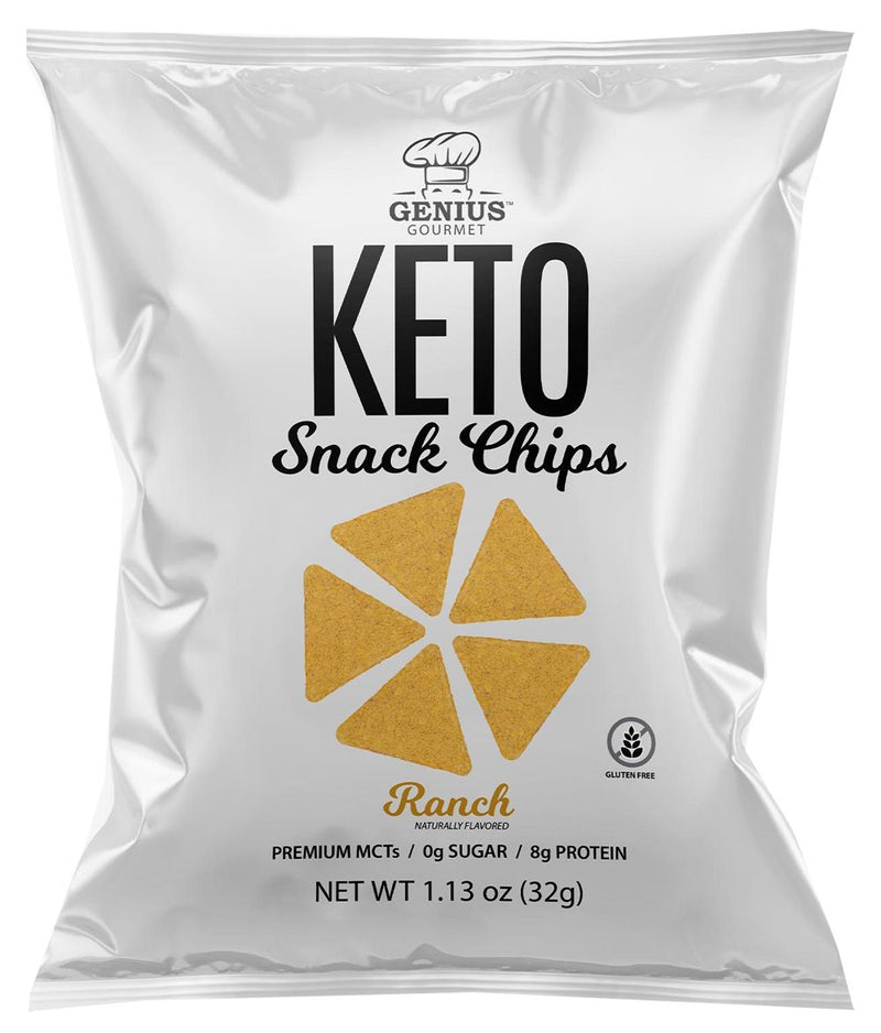 Genius Gourmet Keto Snack Chips by Genius Gourmet - Exclusive Offer at  $2.29 on Netrition