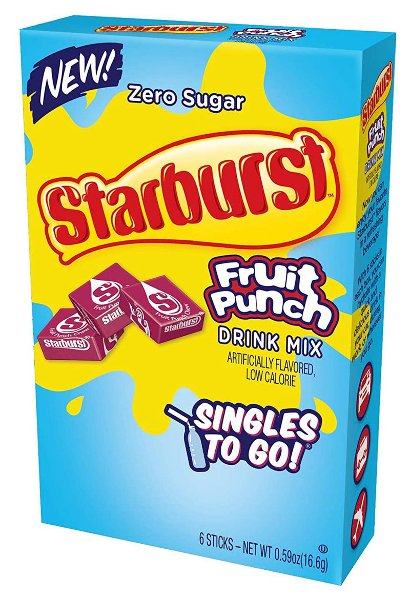 Starburst Zero Sugar Singles-to-Go