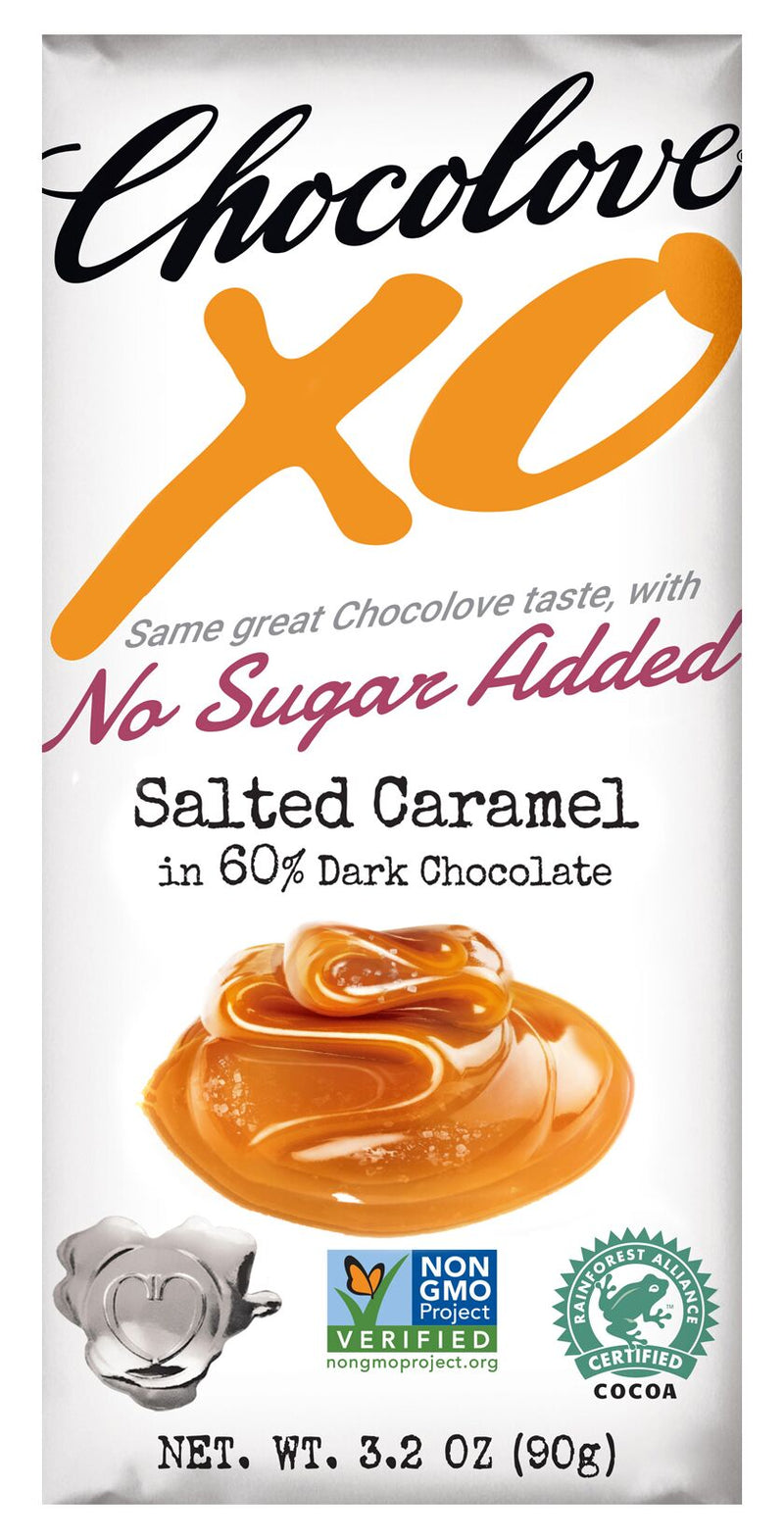 Chocolove XO No Sugar Added 60% Dark Chocolate Bars