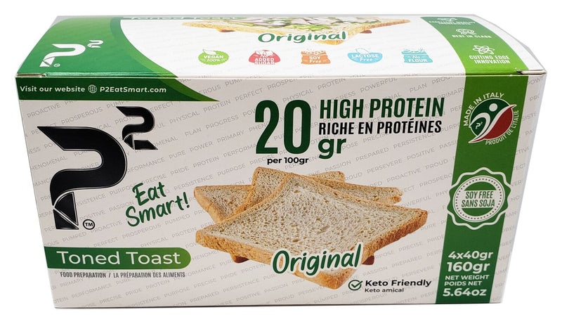 P2 Eat Smart High Protein/High Fiber Toned Toast 160 grams (5.64oz)