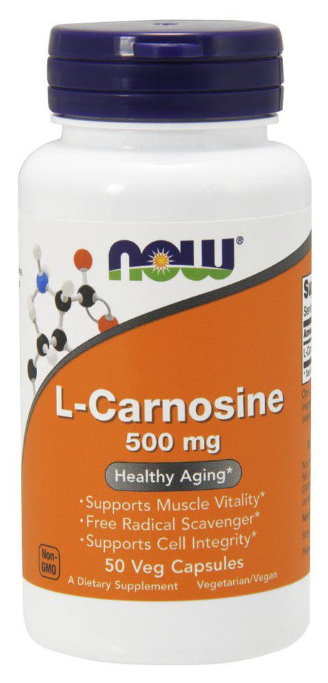 NOW L-Carnosine, 500 mg - 50 gélules végétales