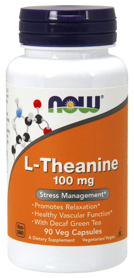 AHORA L-Teanina - 100 mg, 90 cápsulas vegetales