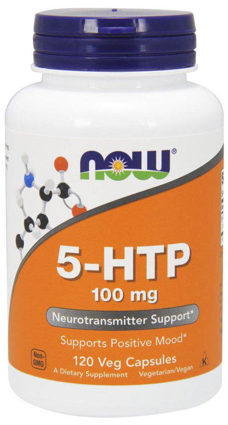 NOW 5-HTP - 100 mg - 120 Gélules Végétales
