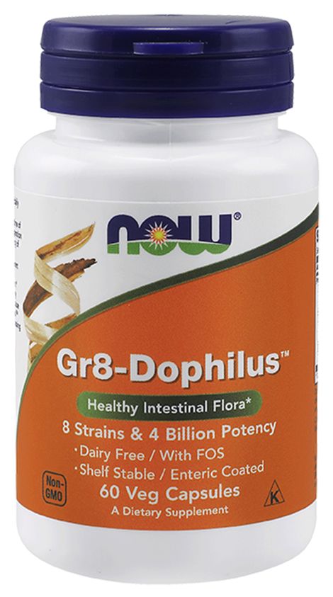 NOW Gr8-Dophilus 60 veg capsules 
