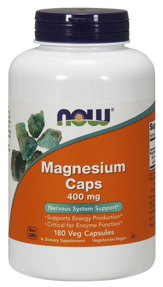 NOW Magnesium 180 veg capsules 